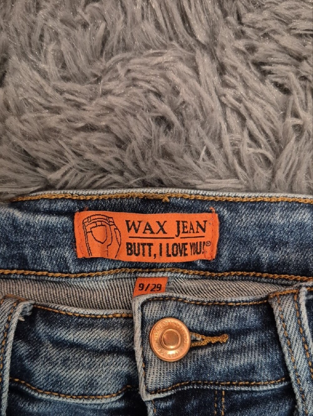 👖Wax Jean Distressed Light Blue Skinny Jeans👖 - Picture 2 of 6